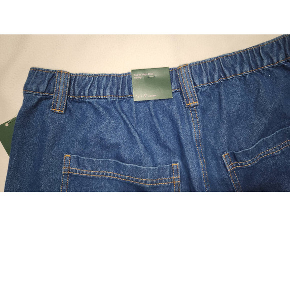 woman's jean shorts super high rise size 17 waist 38 wild fable - Picture 4 of 9